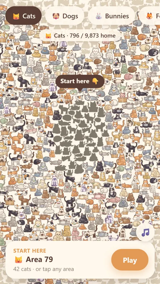 100,000 Cats: The mural board